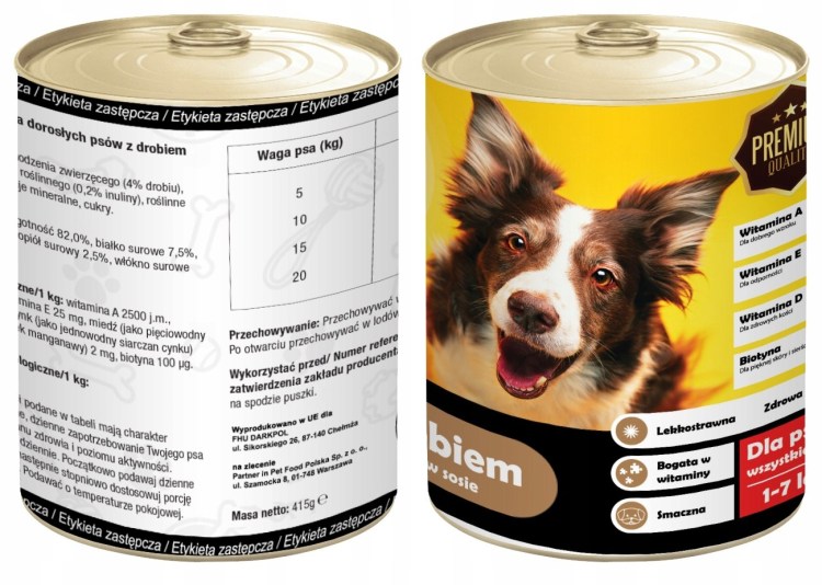 Упаковка кормов для домашних животных