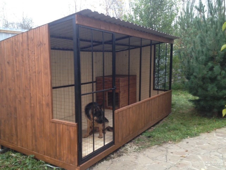 Вольер 2х2 для собаки немецкой овчарки
