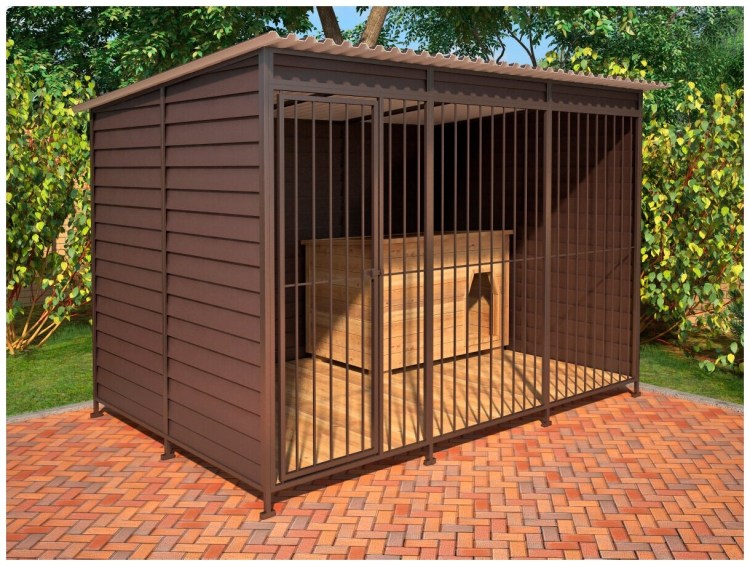 Вольер 2х2 для собаки кавказской овчарки
