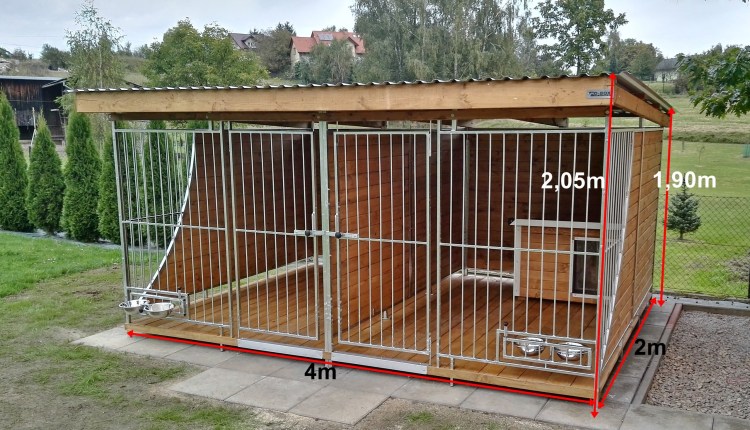 Вольер 2х2 для собаки кавказской овчарки
