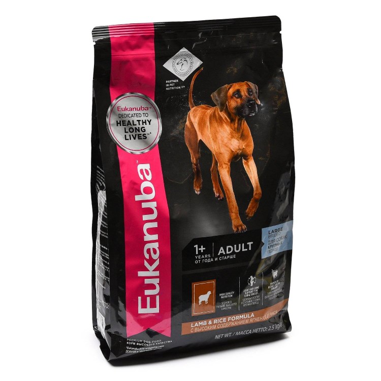 Эукануба дог Эдалт +7 ягненок, рис 2,5кг