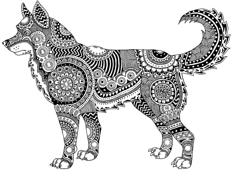 Корги раскраскаантистрес