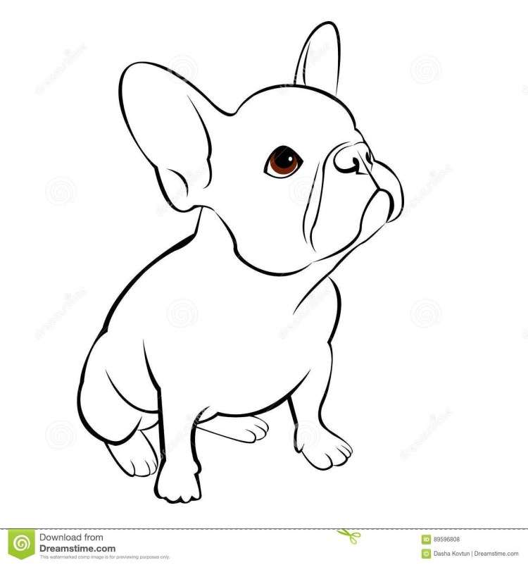 Выжигание французского бульдога