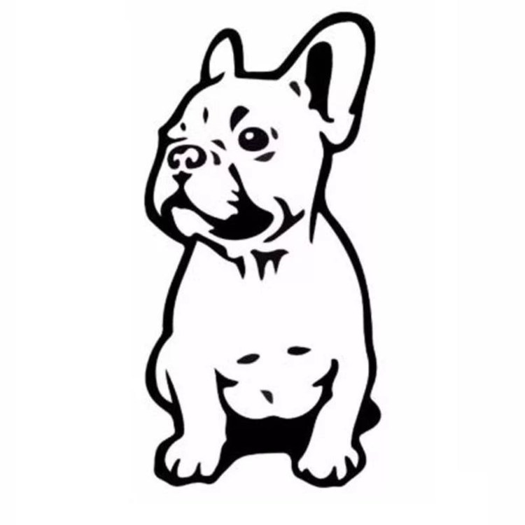 Наклейка французский бульдог