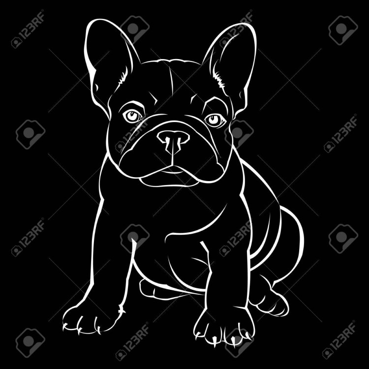 Наклейка французский бульдог