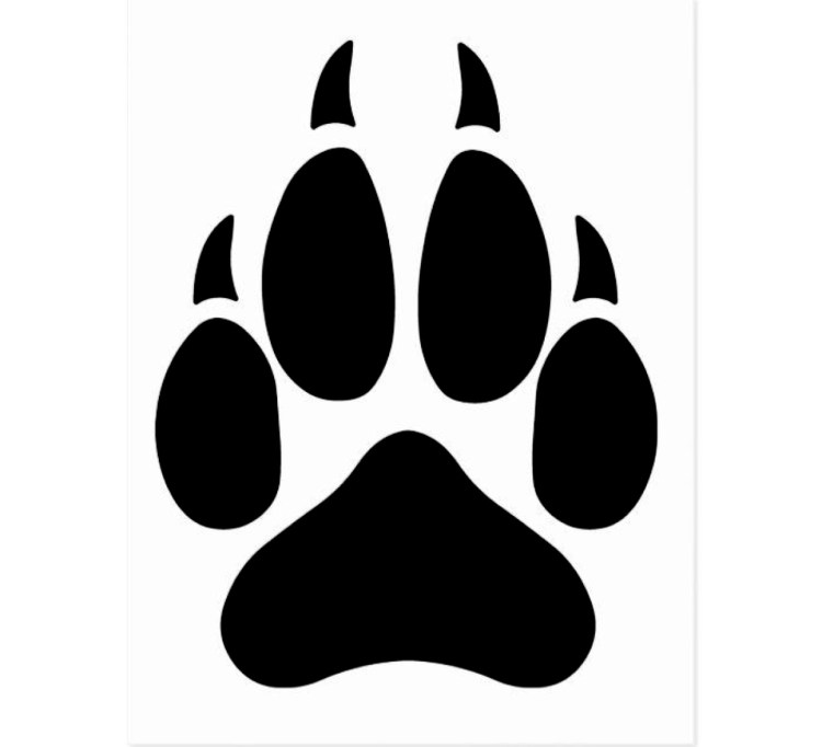 Трафарет лапки