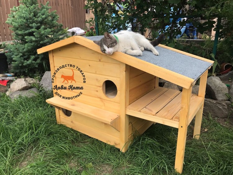 Уличный домик для кошки