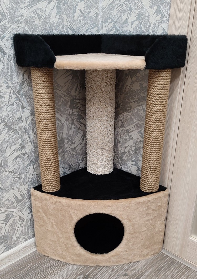 Угловой домик когтеточка д411