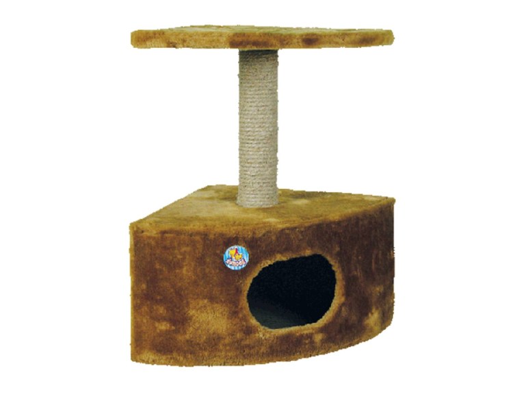 Домик чип 8342 когтеточка 2х уровн круглый 38 38 93 джут д/кошек
