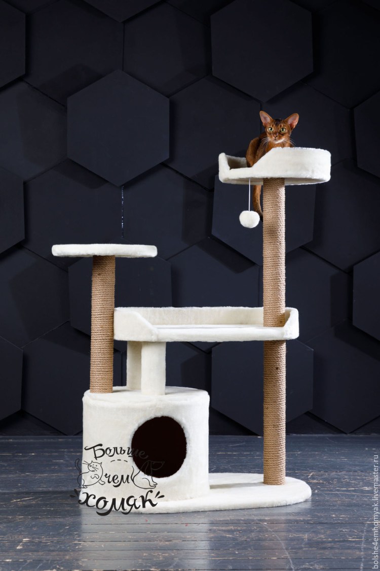 Стильные игровые комплексы для кошек