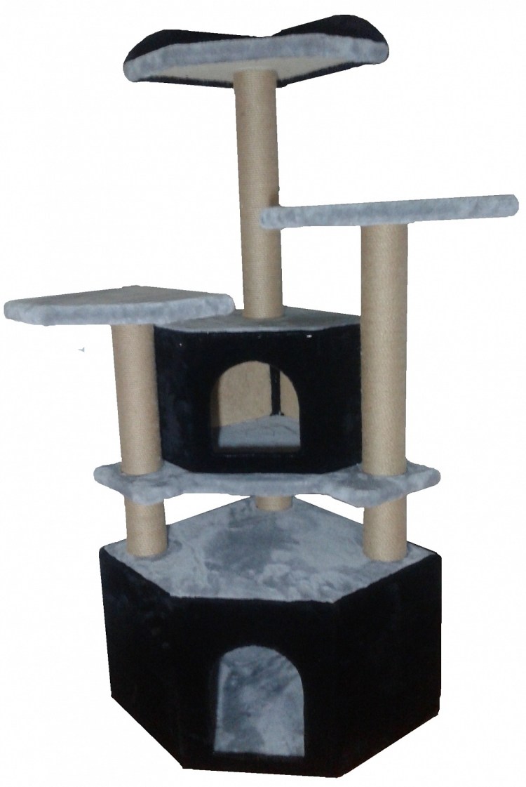 Когтеточка Джерри д/Кош 2 площ круглый h-100см д