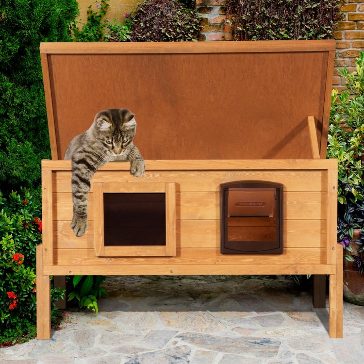 Уличный домик для кошки