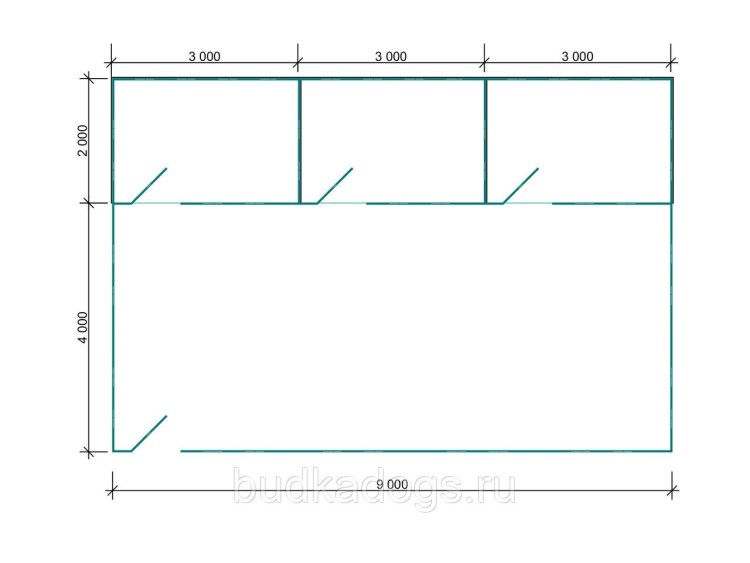 Вольер для собаки лайки чертеж 2х3