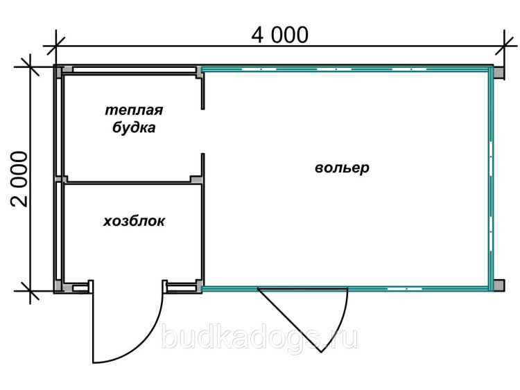 Вольер 3 на 2 чертежи