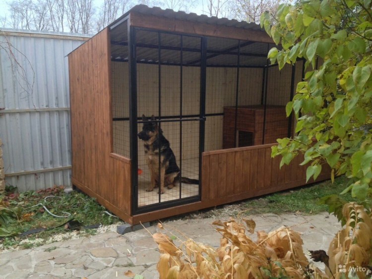 Вольер 2х2 для собаки кавказской овчарки