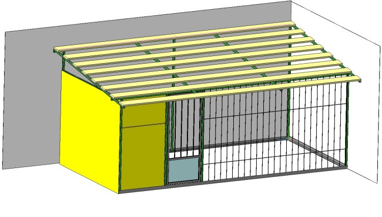 Конура для собаки чертеж OSB