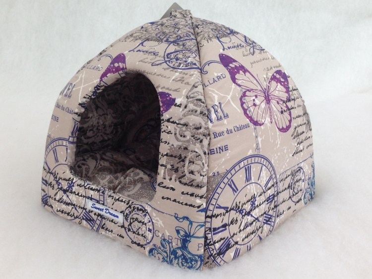 Бобровый дворик домик для собак «сладкий сон» рогожка