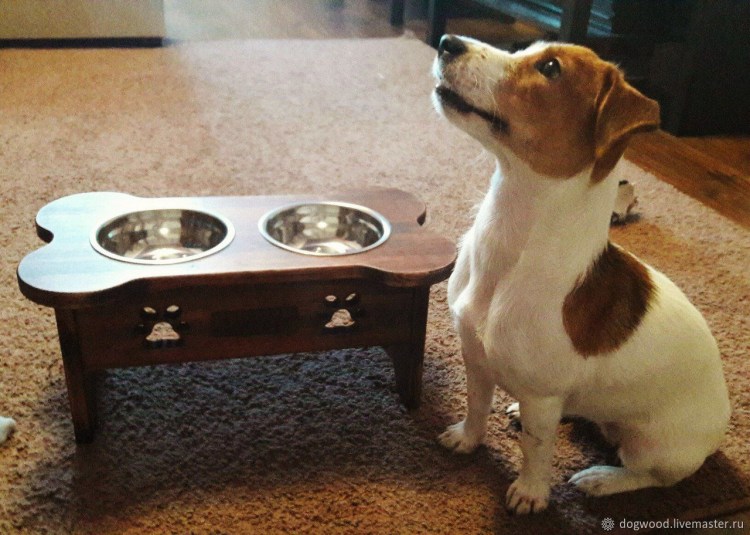 Подставка д/собак "телескоп" с мисками 0,75л