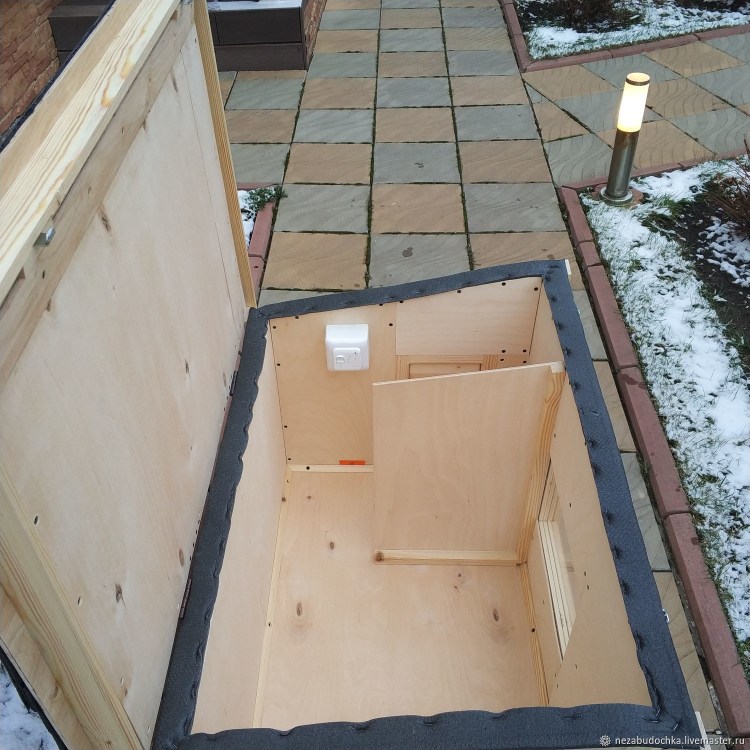 Теплая будка для кошки