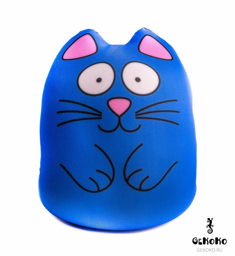 Антистресс котик голубой