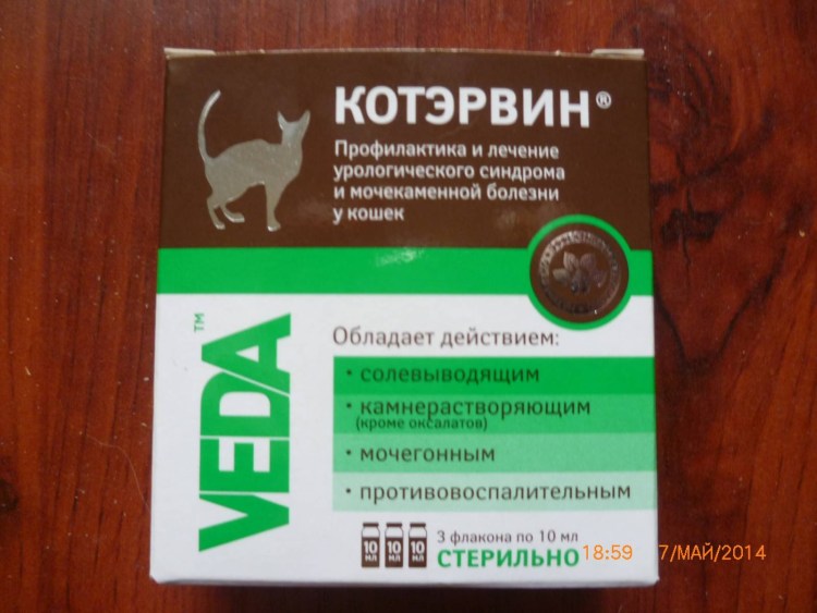 Нитроксолин коту при цистите