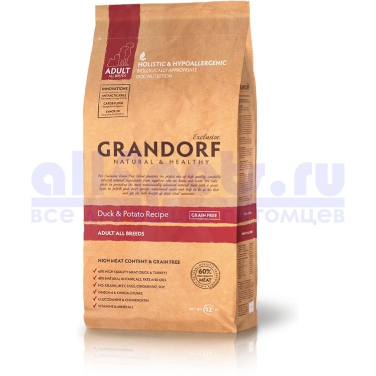 Сухой корм для собак Грандорф кролик состав