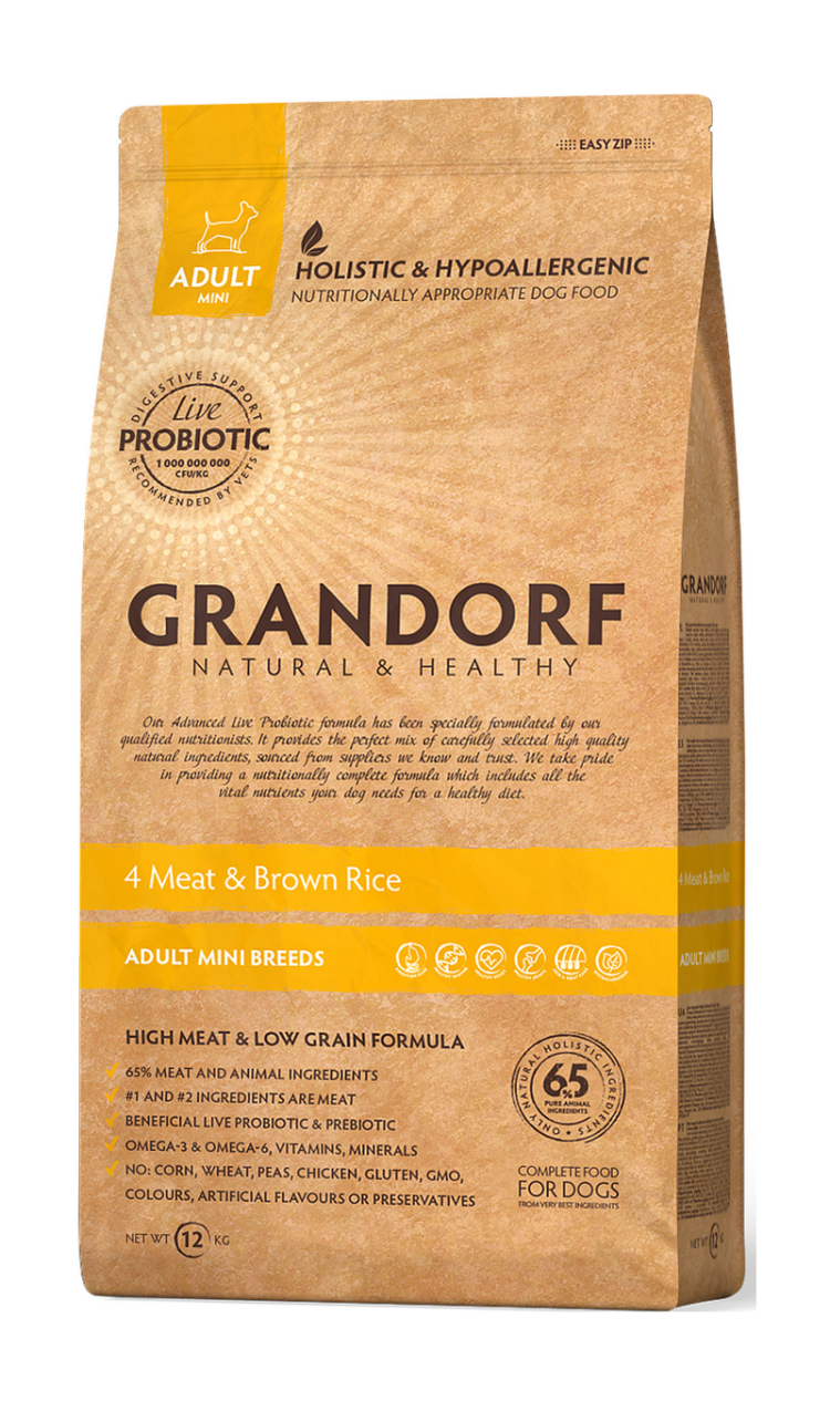 Grandorf Cat Adult Indoor White Fish&Brown Rice для кошек белая рыба с рисом