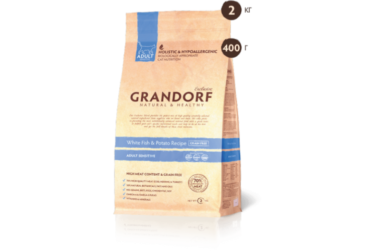 Корм для собак Grandorf (3 кг) ягнёнок с рисом мини